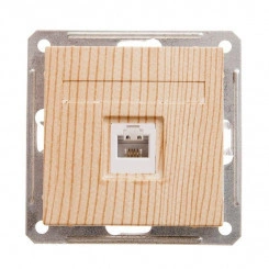 Розетка телефонная СП W59 RJ11 1А 160В механизм сосна SE RSI-152T-7-86 Розетка телефонная СП W59 RJ11 1А 160В механизм сосна SE RSI-152T-7-86