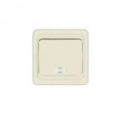 Выключатель 1-кл. СП Валери 10А IP20 с подсветкой сл. кость UNIVersal Б-В0121 Выключатель 1-кл. СП Валери 10А IP20 с подсветкой сл. кость UNIVersal Б-В0121