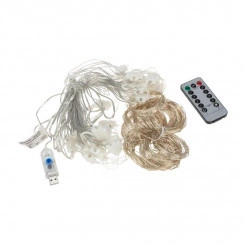 Гирлянда "Светодиодный дождь" из росы 6х3м USB+пульт управления теплый бел. Neon-Night 315-996