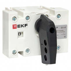 Рубильник-выключатель 4п 63А с рукояткой управления для прямой установки PowerSwitch EKF psds-63-4
