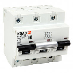 Выключатель автоматический модульный ВА47-100-3C32-УХЛ3 (10кА) КЭАЗ 318141