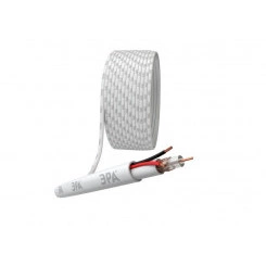 Кабель для аналогового видеонаблюдения K-0.5-PVC КВК-В-2+2х0.5кв.мм 200м бел. Эра Б0052732 Кабель для аналогового видеонаблюдения K-0.5-PVC КВК-В-2+2х0.5кв.мм 200м бел. Эра Б0052732