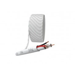 Кабель для аналогового видеонаблюдения K-0.75-PVC КВК-В-2+2х0.75кв.мм 200м бел. Эра Б0052734 Кабель для аналогового видеонаблюдения K-0.75-PVC КВК-В-2+2х0.75кв.мм 200м бел. Эра Б0052734