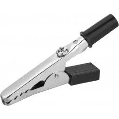 Зажим "крокодил" 5А 80 853 OAC-5A-55-B25 черн. ОНЛАЙТ 80853