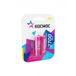 Аккумулятор AA/R6 NI-MN 2700мА.ч BP-2 (блист.2шт) Космос KOCR6NIMH2700MAH2BL Аккумулятор AA/R6 NI-MN 2700мА.ч BP-2 (блист.2шт) Космос KOCR6NIMH2700MAH2BL