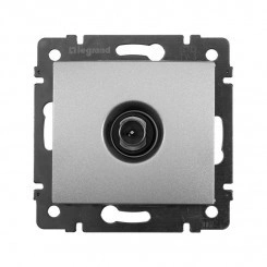 Розетка телевизионная проходная TV СП Valena 14дБ 2400МГц механизм алюм. Leg 770131 Розетка телевизионная проходная TV СП Valena 14дБ 2400МГц механизм алюм. Leg 770131