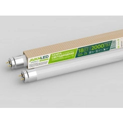 Лампа светодиодная AL T8-18-840-1200-М 18Вт матовая 4000К нейтр. бел. G13 2000лм 195-265В (пр-во РФ) AVANLED 11112401 Лампа светодиодная AL T8-18-840-1200-М 18Вт матовая 4000К нейтр. бел. G13 2000лм 195-265В (пр-во РФ) AVANLED 11112401