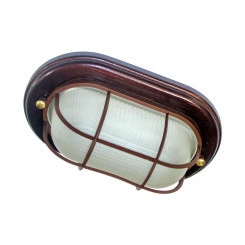 Светильник НПП 03-60-022 "Самарканд" 1402 IP65 овал малый матов./корпус с решеткой дерево венге (инд. упак.) Элетех 1005500983 Светильник НПП 03-60-022 "Самарканд" 1402 IP65 овал малый матов./корпус с решеткой дерево венге (инд. упак.) Элетех 1005500983