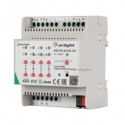 Контроллер штор KNX-704-BLIND-DIN (230V, 4x6A) (IARL, Пластик)