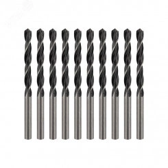 Сверло по металлу 5.0х86х52 мм HSS (упак - 10 шт.) DIN 338