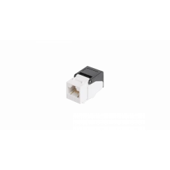 Модуль Keystone, Кат.6, RJ45/8P8C, самозажимной, неэкраннированный, белый Модуль Keystone, Кат.6, RJ45/8P8C, самозажимной, неэкраннированный, белый