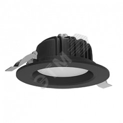 Светильник светодиодный ДВО-25Вт IP54 2000Лм 4000К DL-01 черный матовый ВАРТОН