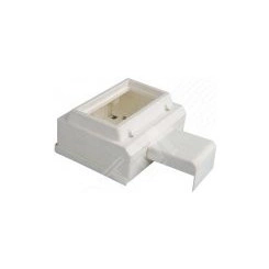 Коробка установочная на 2-поста 45X45 для миниканалов