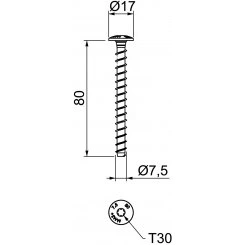 Анкер огнестойкий винтовой