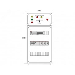 Щит управления электрообогревом DEVIbox HS 3x3400 D850 (в комплекте с терморегулятором)