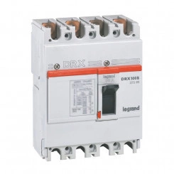 Выключатель автоматический DRX125 термомагнитный 63A 4П 10кА