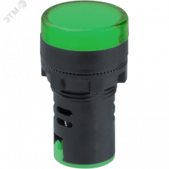 Лампа индикаторная NBI-I-AD22-230-G зеленая d22мм 230В AC/DC