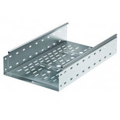 Лоток перфорированный 600х100х3000 цинк-ламельный