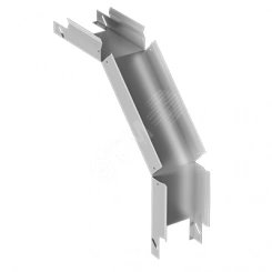 ЛУНГуц250х100-90 S=1мм Лоток угловой вертикальный поворот вниз усиленный глухой оцинкованный ЛУНГуц250х100-90 S=1мм Лоток угловой вертикальный поворот вниз усиленный глухой оцинкованный