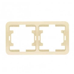 Рамка 2-м Mimoza горизонт. крем Makel 32012