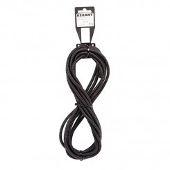 Труба автомобильная гофрированная ПП разрезная d4.6мм черн. (уп.5м) Rexant 15-0505 Труба автомобильная гофрированная ПП разрезная d4.6мм черн. (уп.5м) Rexant 15-0505