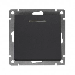 Выключатель 1-кл. СП Афина 10А IP20 с подсветкой механизм графит Universal A0121-Gr Выключатель 1-кл. СП Афина 10А IP20 с подсветкой механизм графит Universal A0121-Gr