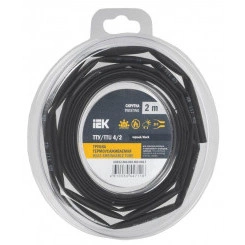 Трубка термоусадочная ТТУ нг-LS 4/2 черн. (уп.2м) IEK UDR12-004-002-002-K02-T Трубка термоусадочная ТТУ нг-LS 4/2 черн. (уп.2м) IEK UDR12-004-002-002-K02-T