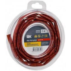 Трубка термоусадочная ТТУ нг-LS 5/2.5 красн. (уп.2м) IEK UDR12-005-D25-002-K04-T Трубка термоусадочная ТТУ нг-LS 5/2.5 красн. (уп.2м) IEK UDR12-005-D25-002-K04-T