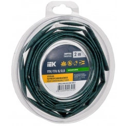 Трубка термоусадочная ТТУ нг-LS 5/2.5 зел. (уп.2м) IEK UDR12-005-D25-002-K06-T Трубка термоусадочная ТТУ нг-LS 5/2.5 зел. (уп.2м) IEK UDR12-005-D25-002-K06-T