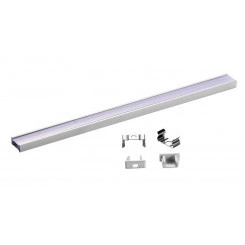 Профиль накладной PAL 1507 (в комплекте: профиль; рассеиватель; заглушки1+1; клипсы2) L2000 анодирован. JazzWay 5036109