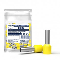 Наконечник штыревой втулочный изолированный НШВИ 6.0-12 TOKOV ELECTRIC TKE-NSVI-6.0-12-C07/50 Наконечник штыревой втулочный изолированный НШВИ 6.0-12 TOKOV ELECTRIC TKE-NSVI-6.0-12-C07/50