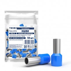 Наконечник штыревой втулочный изолированный НШВИ 16-12 TOKOV ELECTRIC TKE-NSVI-16-12-C08/50 Наконечник штыревой втулочный изолированный НШВИ 16-12 TOKOV ELECTRIC TKE-NSVI-16-12-C08/50