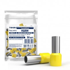 Наконечник штыревой втулочный изолированный НШВИ 25-16 TOKOV ELECTRIC TKE-NSVI-25-16-C07/50 Наконечник штыревой втулочный изолированный НШВИ 25-16 TOKOV ELECTRIC TKE-NSVI-25-16-C07/50