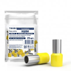 Наконечник штыревой втулочный изолированный НШВИ 70-20 TOKOV ELECTRIC TKE-NSVI-70-20-C07/25 Наконечник штыревой втулочный изолированный НШВИ 70-20 TOKOV ELECTRIC TKE-NSVI-70-20-C07/25