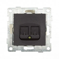 Розетка компьютерная 1-м СП Bravo RJ45 механизм графит GUSI С10К1-010 Розетка компьютерная 1-м СП Bravo RJ45 механизм графит GUSI С10К1-010