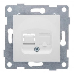 Розетка компьютерная 1-м СП Ugra RJ45 механизм бел. GUSI С11К1-001 Розетка компьютерная 1-м СП Ugra RJ45 механизм бел. GUSI С11К1-001