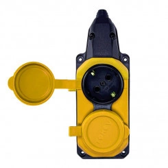 Колодка удлинителя 2-м с заземл. 16А IP44 каучук желт. TOKOV TKE-C07-KK2-Z Колодка удлинителя 2-м с заземл. 16А IP44 каучук желт. TOKOV TKE-C07-KK2-Z