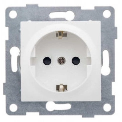 Розетка 1-м СП Ugra 16А 250В с заземл. защ. шторки механизм бел. GUSI С11Р4-001 Розетка 1-м СП Ugra 16А 250В с заземл. защ. шторки механизм бел. GUSI С11Р4-001