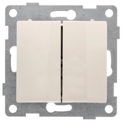 Выключатель 2-кл. СП Bravo 10А 250В механизм беж. GUSI С10В2-003 Выключатель 2-кл. СП Bravo 10А 250В механизм беж. GUSI С10В2-003