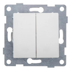 Выключатель 2-кл. СП Ugra 10А 250В механизм бел. GUSI С11В2-001 Выключатель 2-кл. СП Ugra 10А 250В механизм бел. GUSI С11В2-001