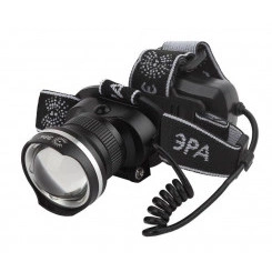 Фонарь аккумуляторный налобный GA-806 CREE 5Вт регулир. фокус литиевый аккум. 2.5А.ч алюм. USB пластик. (кор.) Эра Б0039626 Фонарь аккумуляторный налобный GA-806 CREE 5Вт регулир. фокус литиевый аккум. 2.5А.ч алюм. USB пластик. (кор.) Эра Б0039626