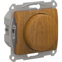 GLOSSA СВЕТОРЕГУЛЯТОР (диммер) поворотно-нажимной, 315Вт, механизм, ДЕРЕВО ДУБ