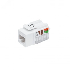 Модуль розеточный CAT5e UTP, Keystone, белый, 90 градусов Модуль розеточный CAT5e UTP, Keystone, белый, 90 градусов