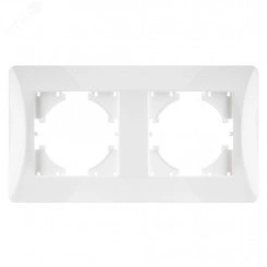 GUSI Ugra РАМКА 2-местная, цвет белый. GUSI Ugra РАМКА 2-местная, цвет белый.