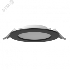 Светильник светодиодный ДВО-DL-01 Slim 15Вт 3000К 176*39мм IP65/40 черный опал EM