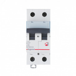 Выключатель автоматический двухполюсный 25А C TX3 6кА/10кА