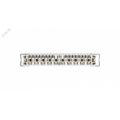 Плинт 10 пар, Кат.3, размыкаемый, универсальное крепление, белый, 10шт