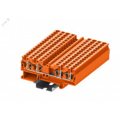 Клемма TC 2-2 пружинная, сечение 4 мм. кв., оранжевая