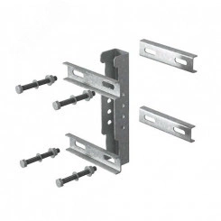 Крепление стойки консоли подвеса к опорам ограждения, толщ. 2,0 мм, Сендзимир цинк