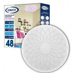 "Светильник светодиодный декоративный ДВО IONICH серия 2217 ""Кассиопея"" эффект ""Звездное небо"" 48 Вт 3300 Лм 230 В 6500 К 350 мм IP20"